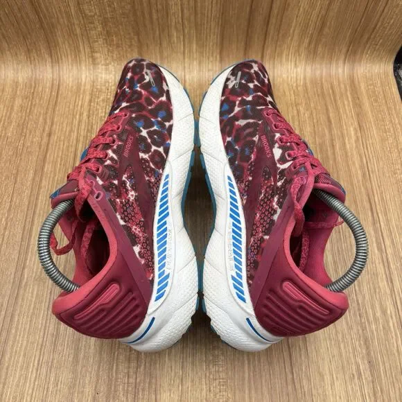 Brooks Adrenaline GTS 22 Women's Size 9.5 B  Magenta/Raspberry/White Sneakers - Picture 5 of 9